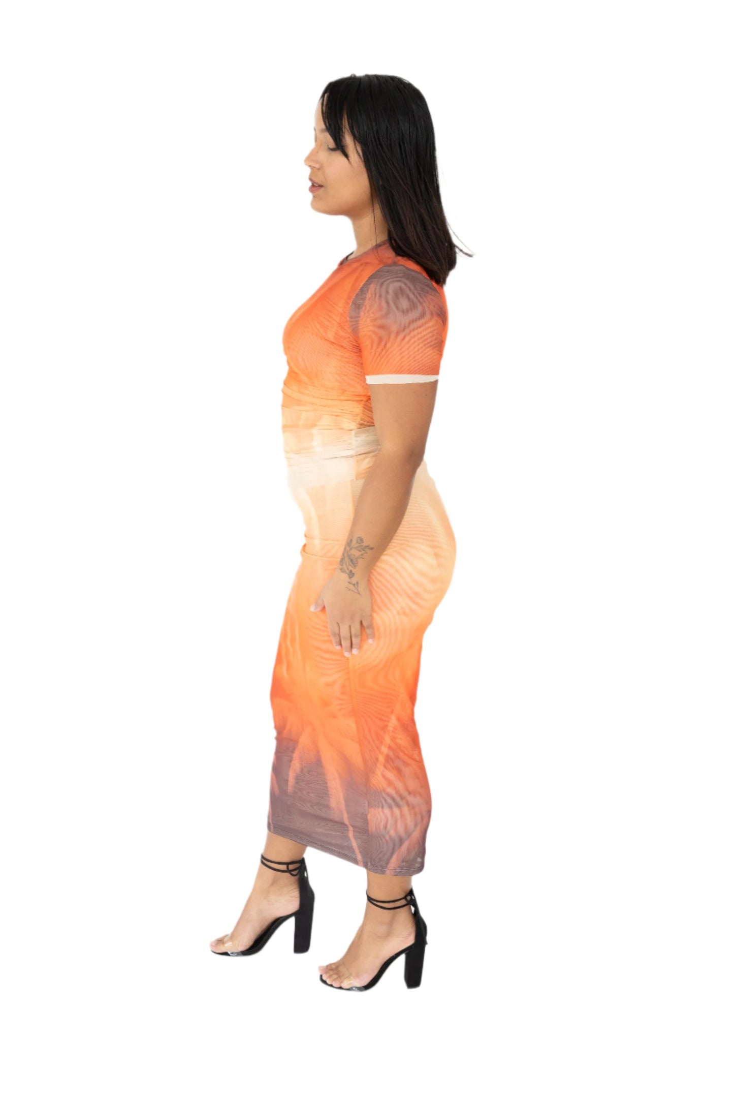 Ser.o.ya Nia Mesh set - Sunset Palm L
