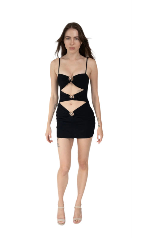 Christopher Esber - Pierced Orbit Mini Dress S