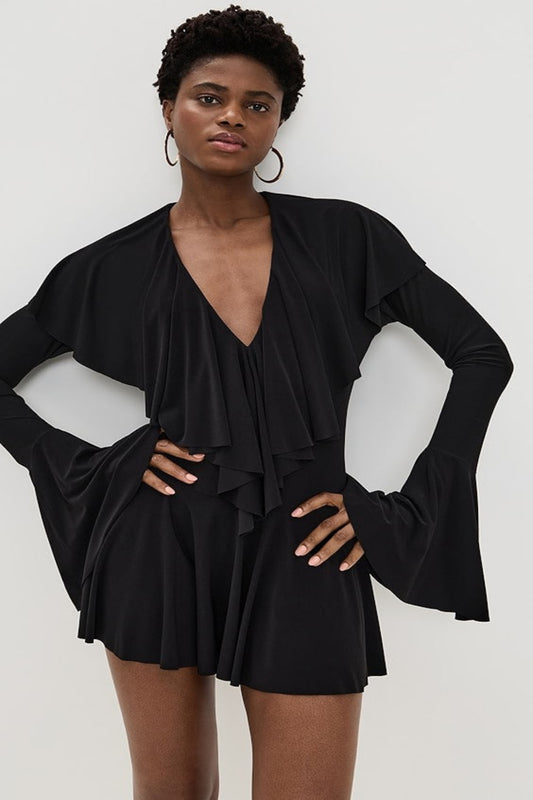 Norma Kamali Ruffled Mini Dress