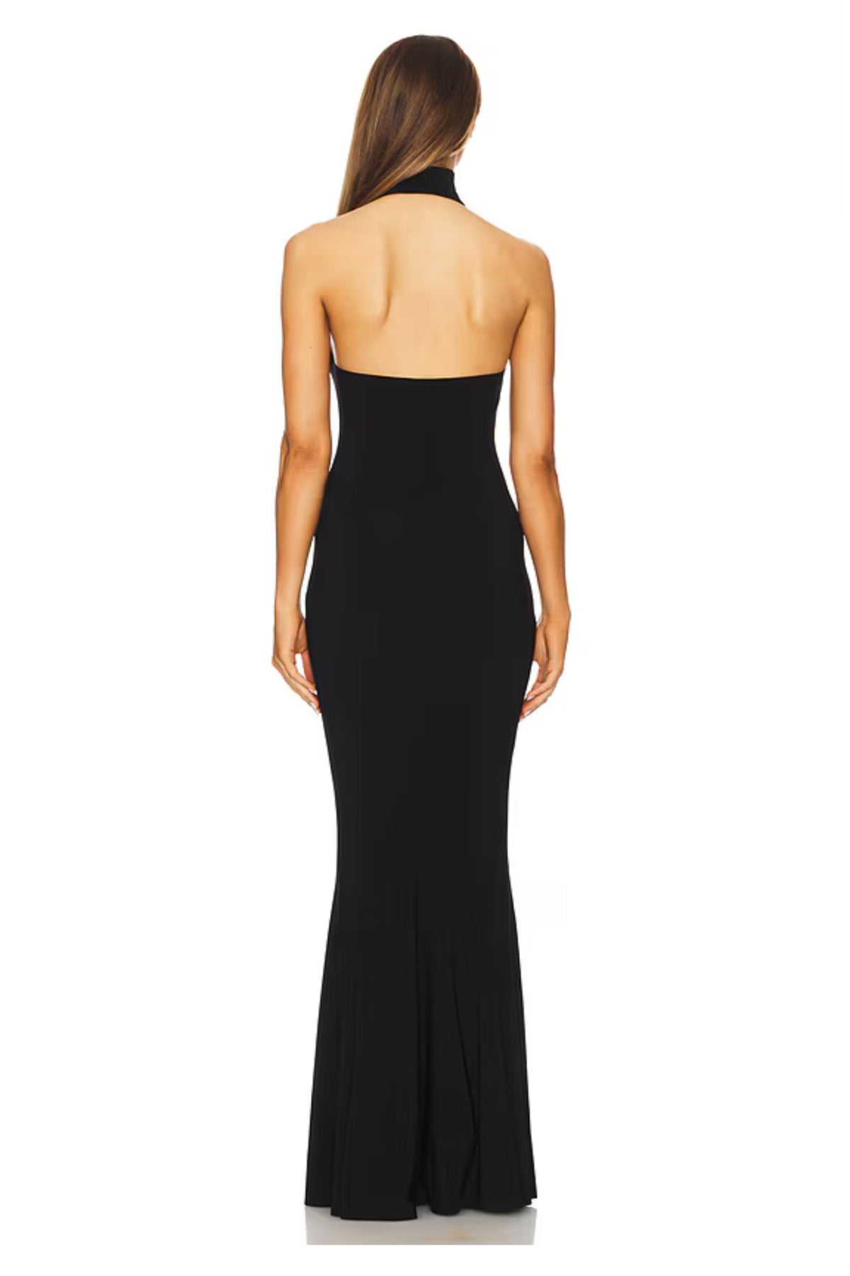 Norma Kamali Halter Fishtail Gown S