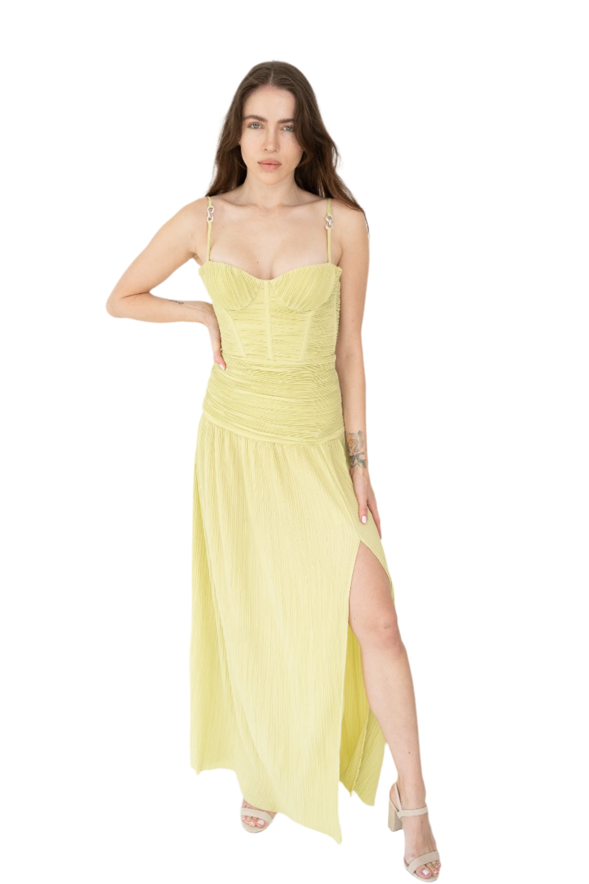 Manning Cartell Double Time Pleat Dress XS Rentala Manning Cartell Double Time Pleat Dress XS Rentala