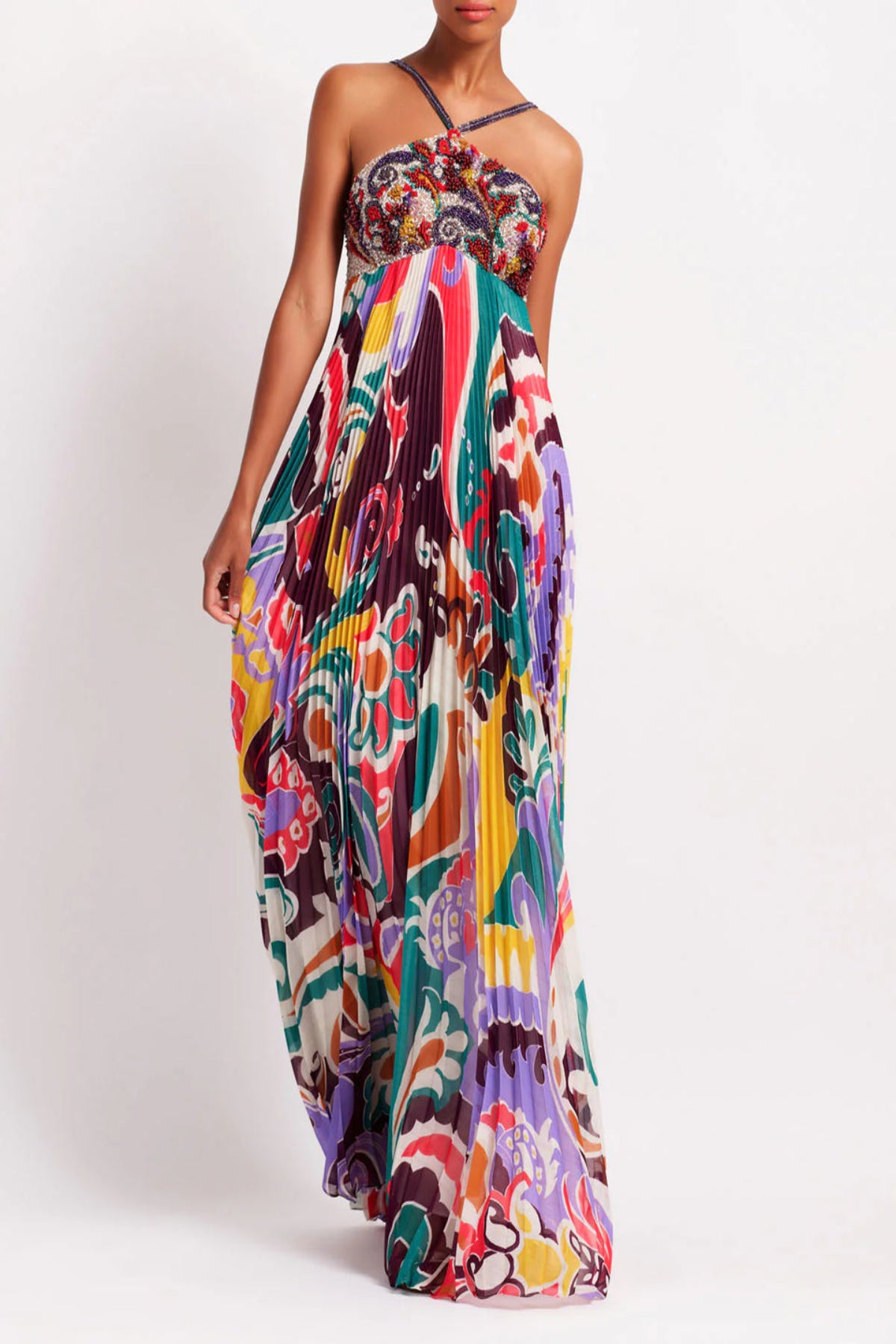PatBO Beaded Daydream  Maxi dress S
