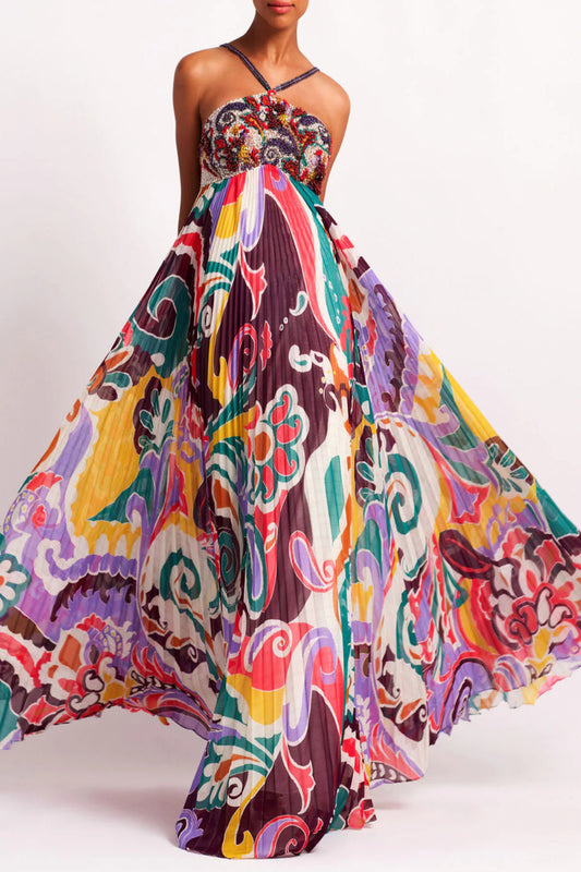 PatBO Beaded Daydream  Maxi dress S