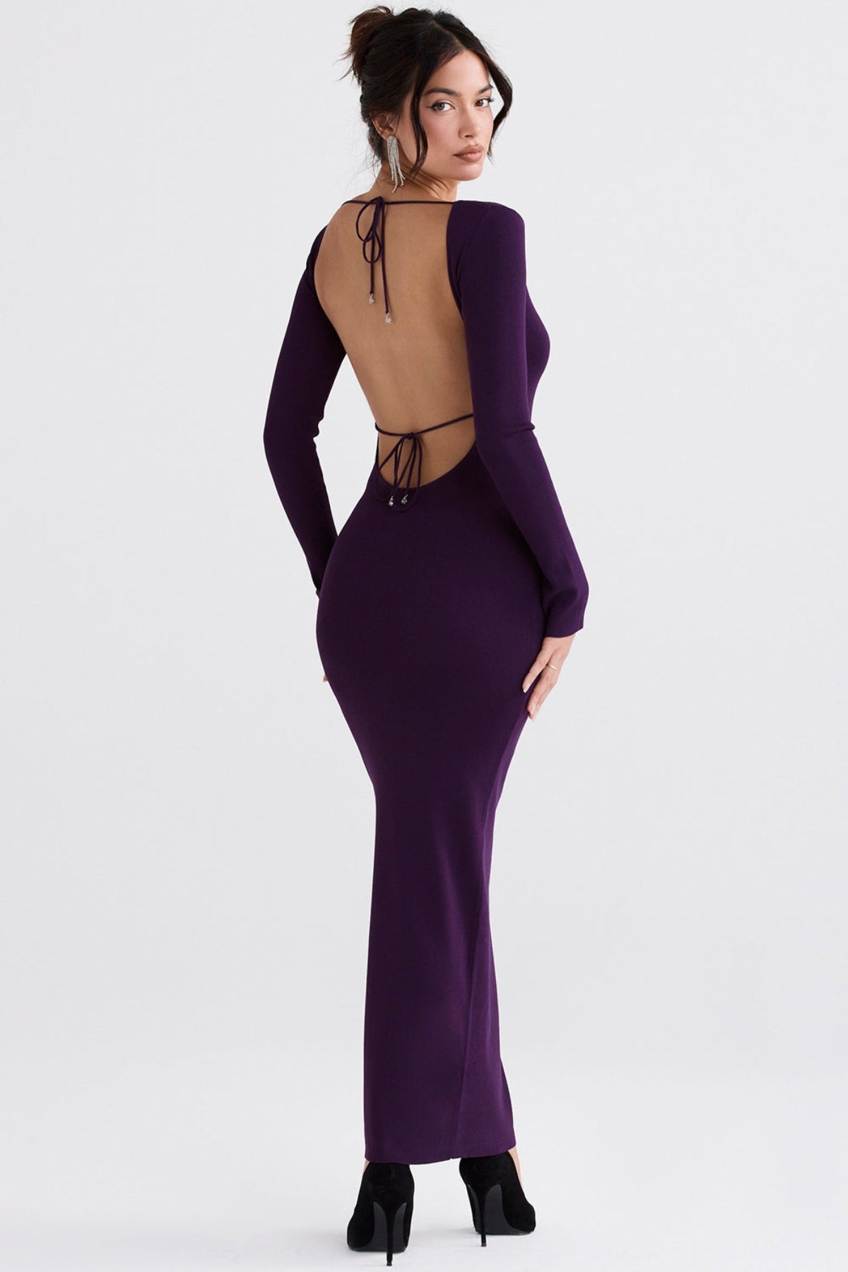House of CB Keana Ribbed Maxi Dress L