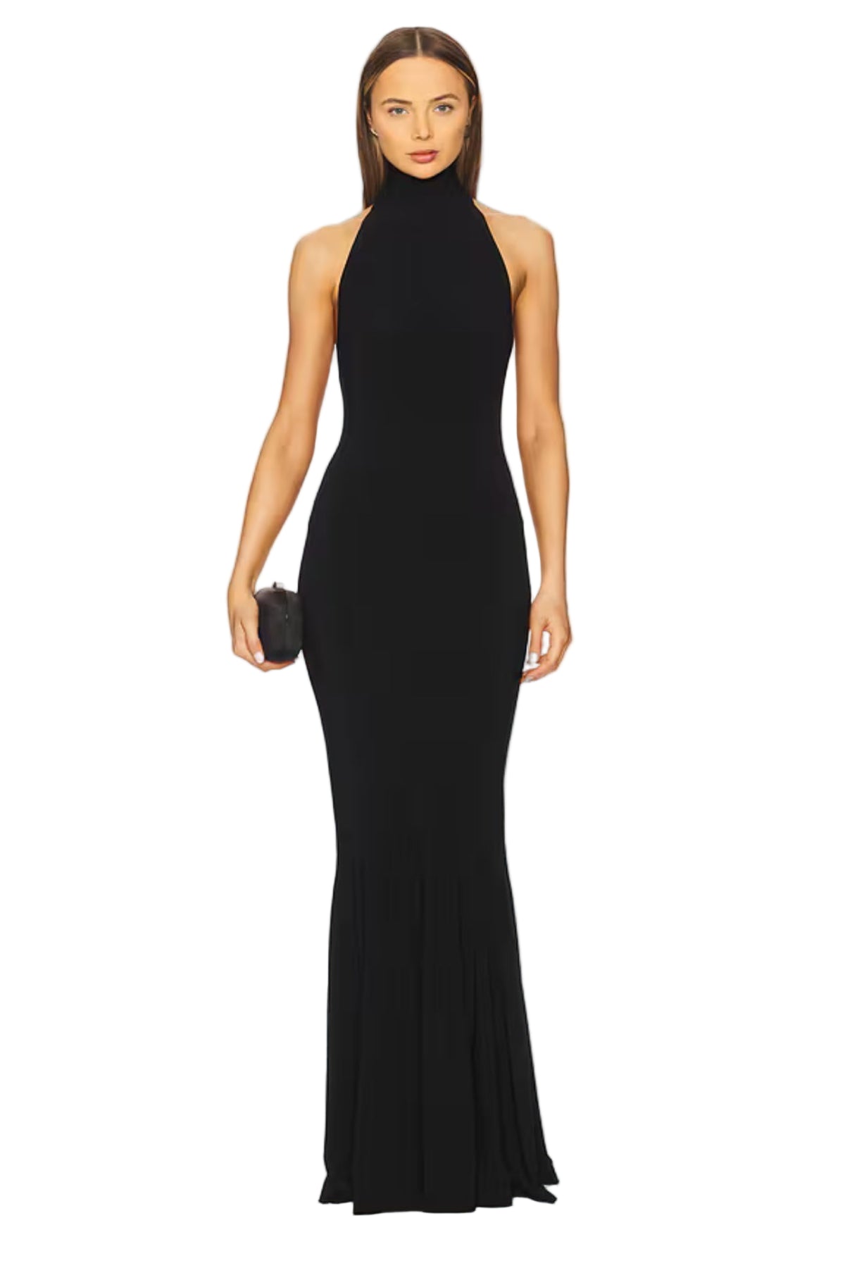 Norma Kamali Halter Fishtail Gown S