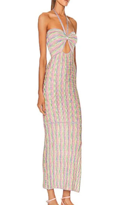 Alexis Amour Space-Dyed Knit Midi-Dress